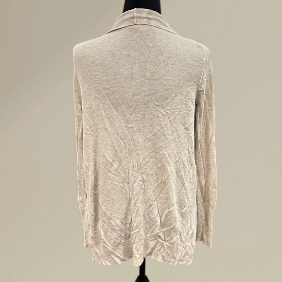 Light Beige Open-Front Cardigan - Picture 2 of 2